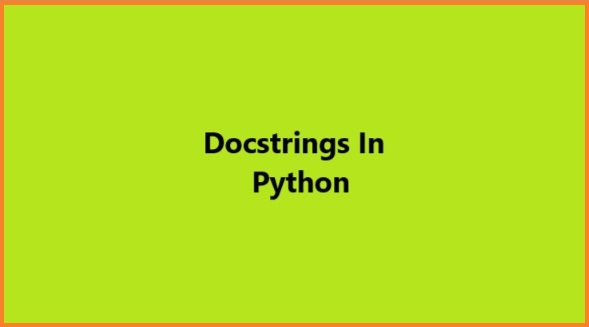 Python Docstrings